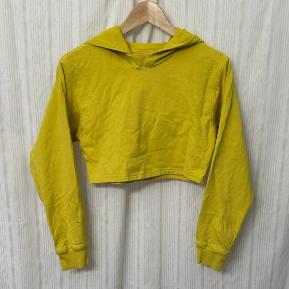 Lululemon All Yours Cropped Hoodie in Soleil - Picture 2 of 5